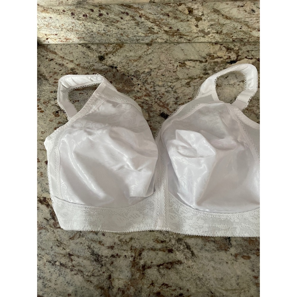 Playtex  38 DDD  Comfort Strap Full-Figure Wire-Free Bra White 4693  Used - Picture 14 of 14
